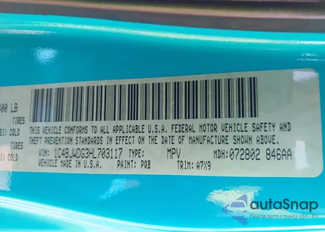 2017 Jeep Wrangler Unlimited Sport 4X4 из США, поврежденный, VIN 1C4BJWDG3HL703117